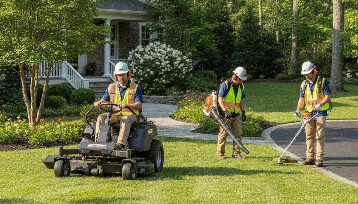 Denver, CO tree service crew providing professional tree removal and yard care for healthy, well-kept landscapes