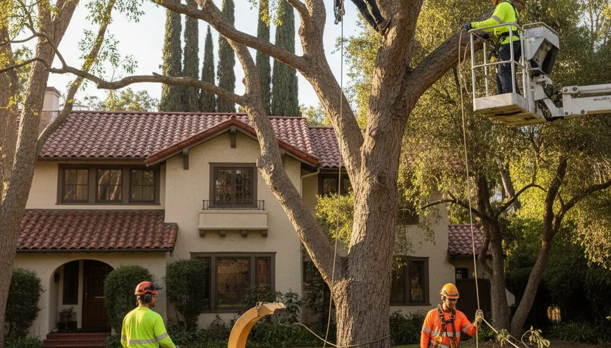 Tree service crew in Denver, CO providing professional tree removal and trimming services