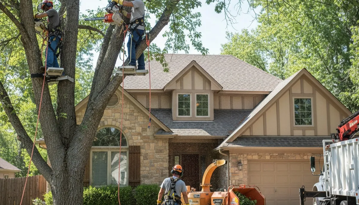 Tree service crew in Denver, CO providing professional tree removal and maintenance work